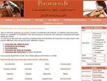 Tablet Screenshot of musiciens.fr
